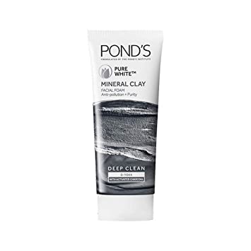 Ponds Mineral Clay with Activates Charcoal Face Wash 40g